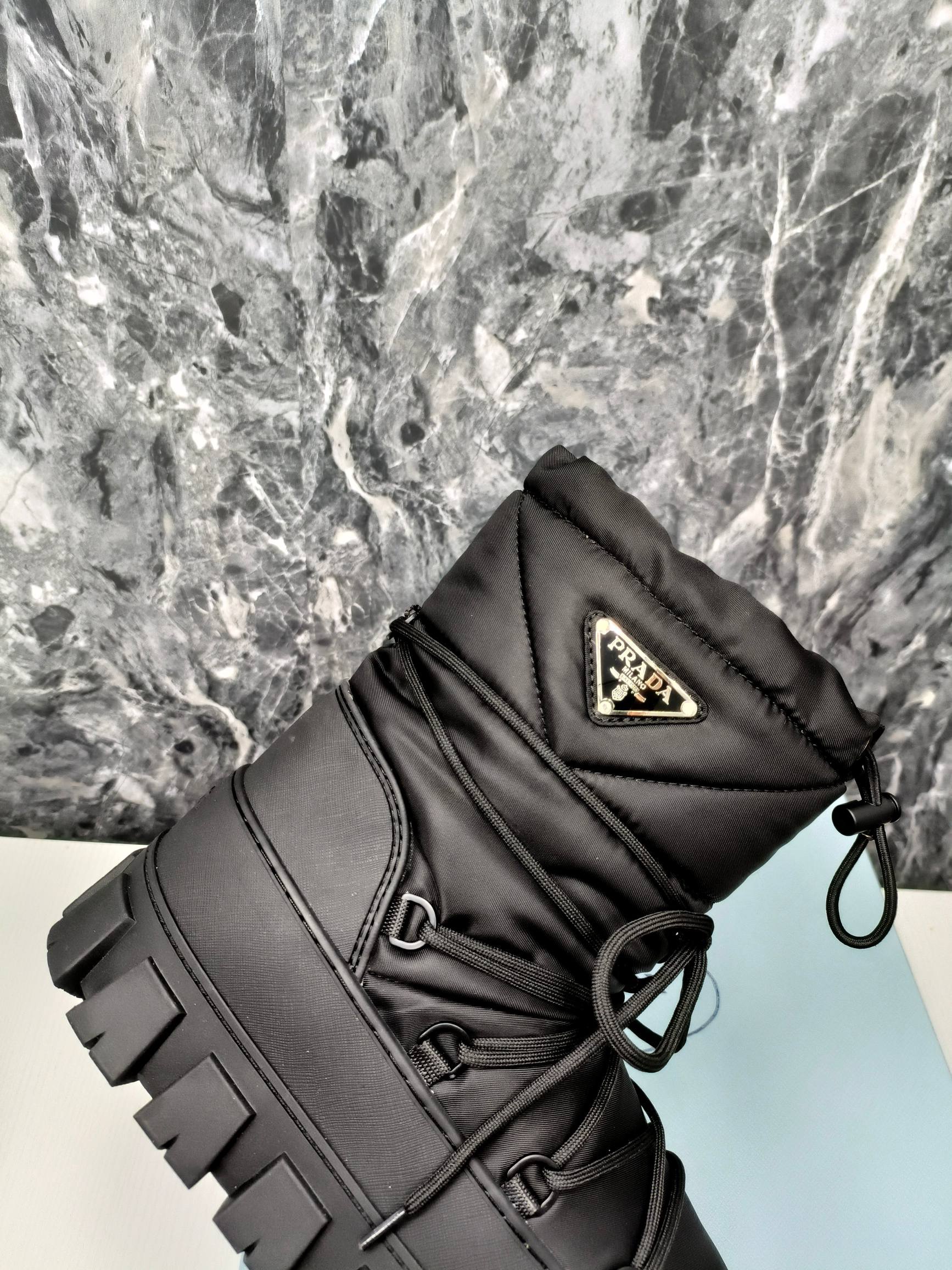 Prada Nylon gabardine snow party boots