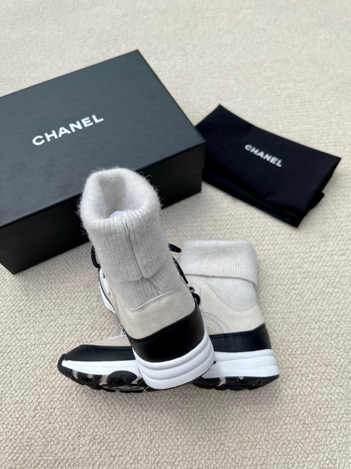 CHANEL Casual socks sneakers ankle boots high tops