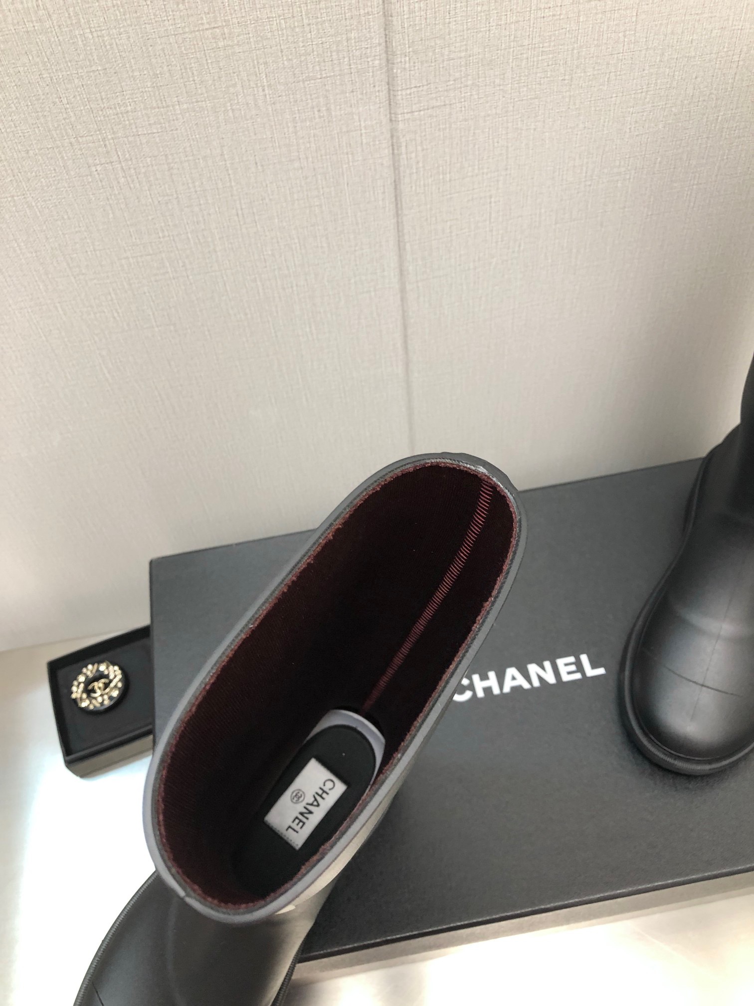 CHANEL PVC Rain Boots