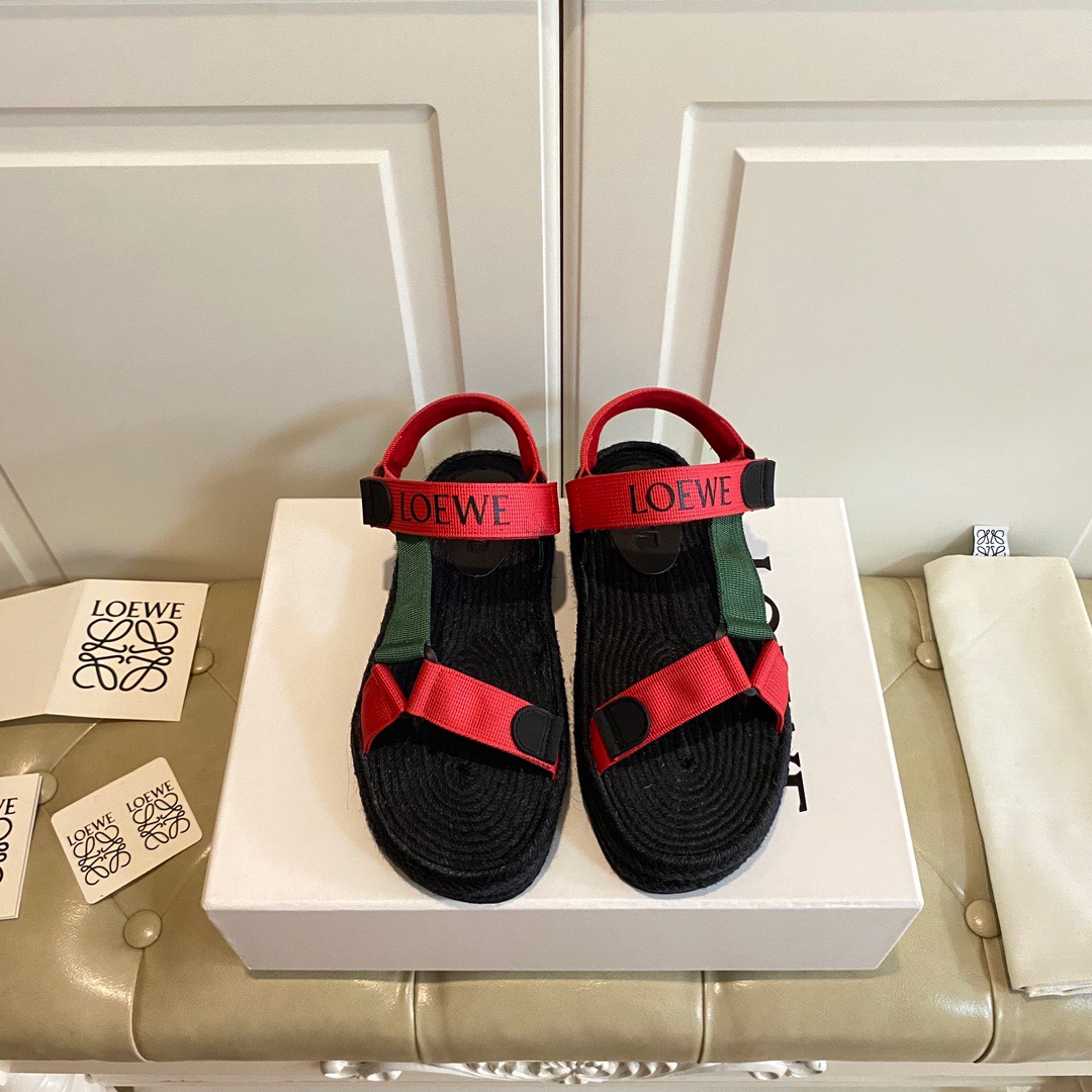 LOEWE Matching yarn-dyed strap sandals