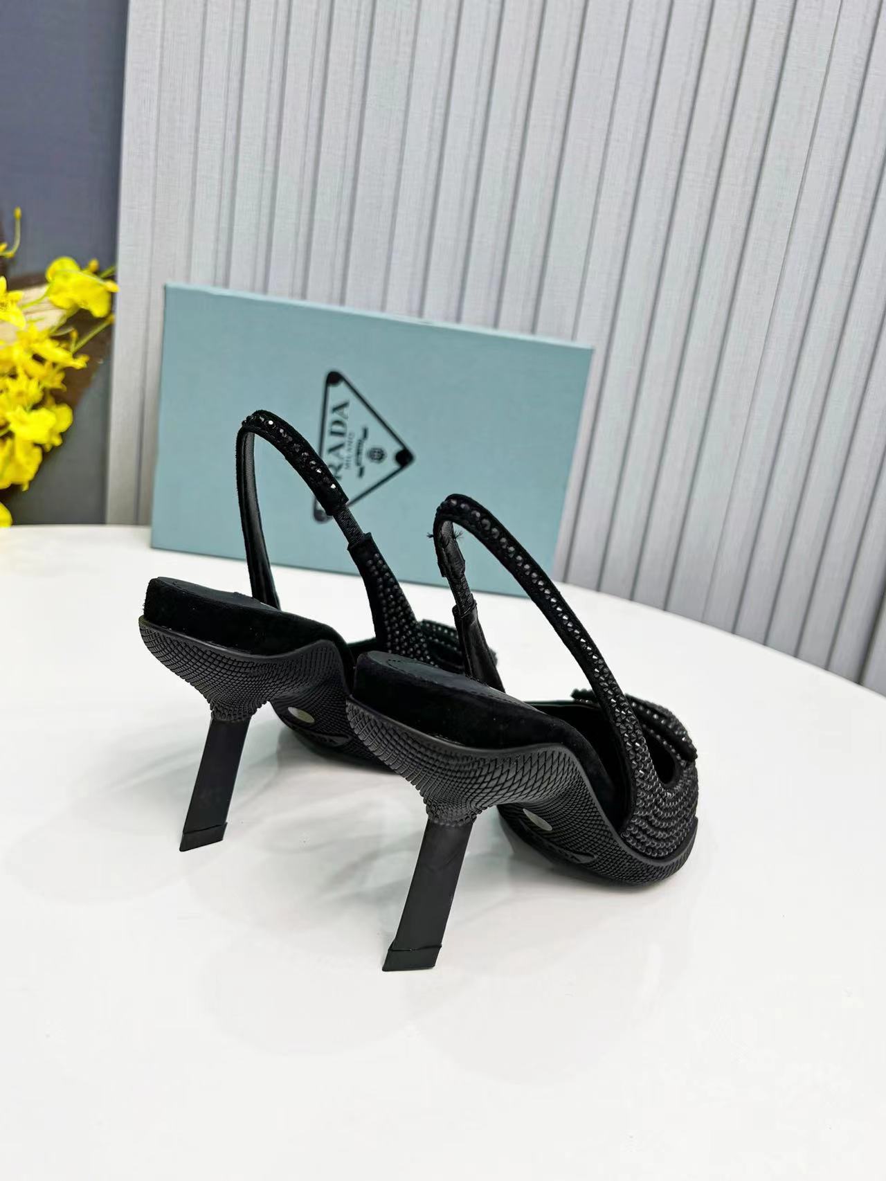 PRADA Diamond Heels Sandals