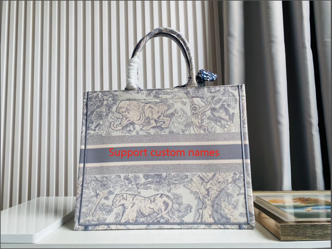 DIOR BOOK TOTE Handbag can support custom names