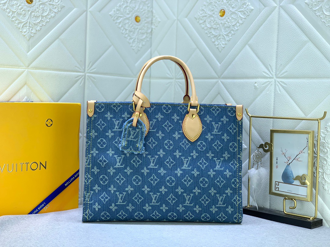 LV Onthego Denim Handbag