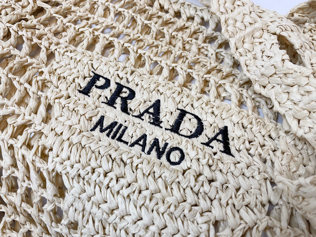 PRADA Crochet beach tote bags