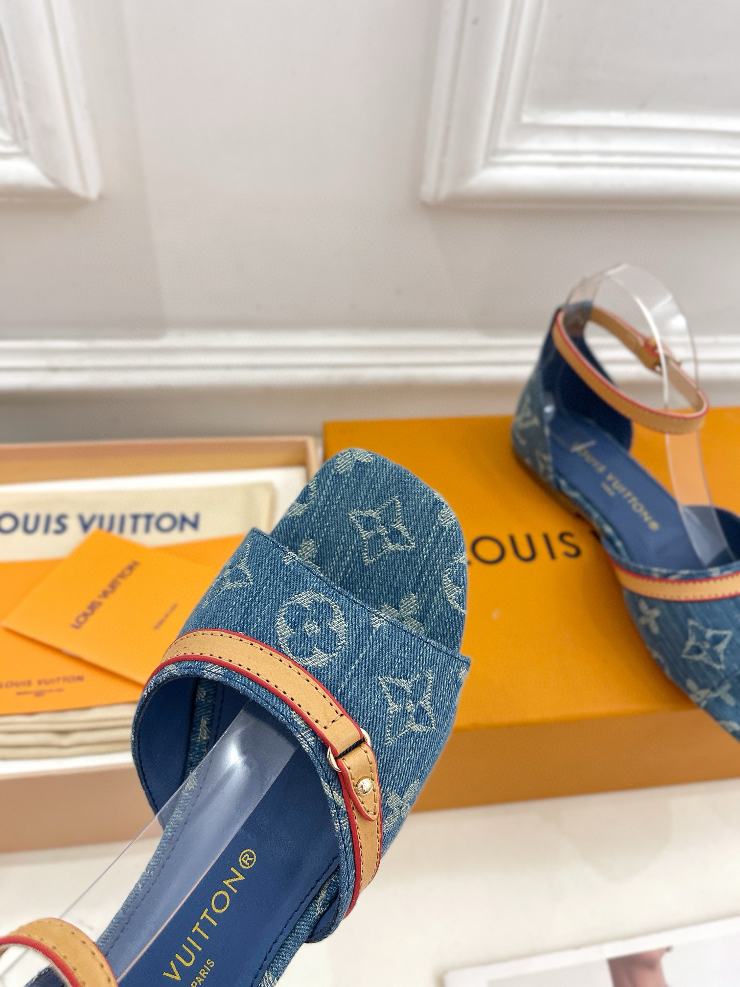 LV NEO REVIVAL Flat Denim Sandals