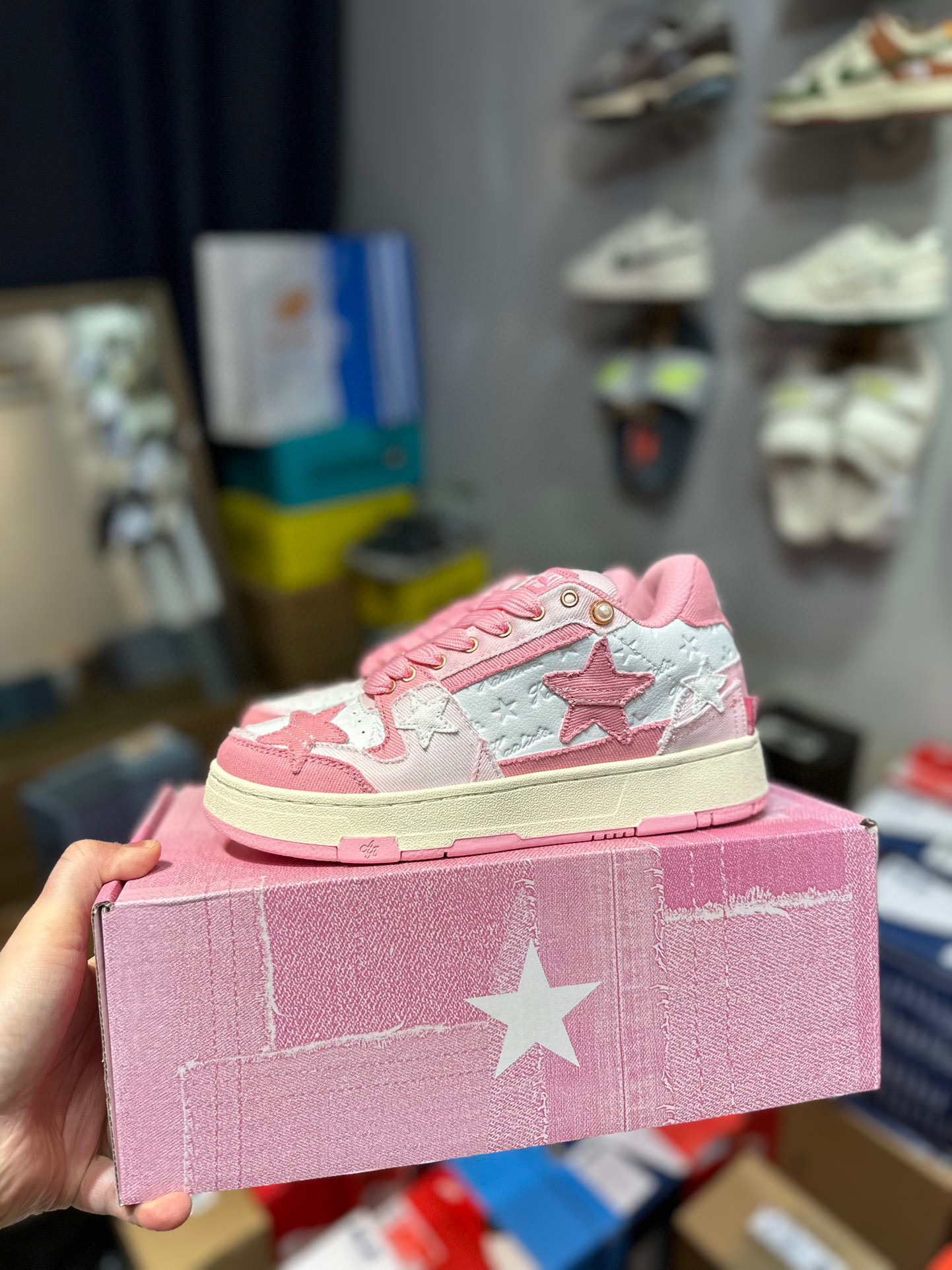 Bape KAALIXTO Retro Jacquard “Lace”Sneakers