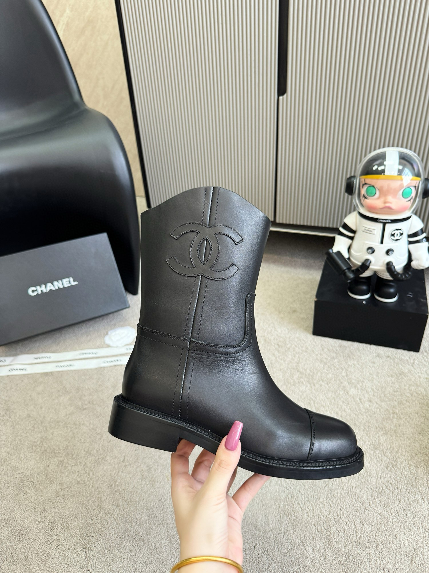CHANEL knight boots