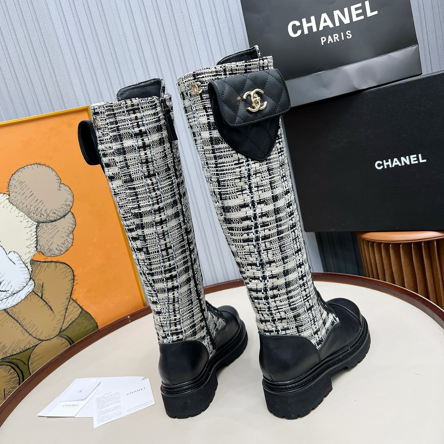 CHANEL Knee-high boots