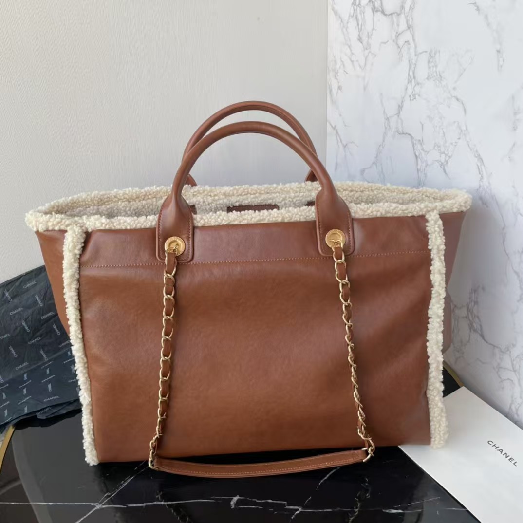 CHANEL Wool Tote Bag