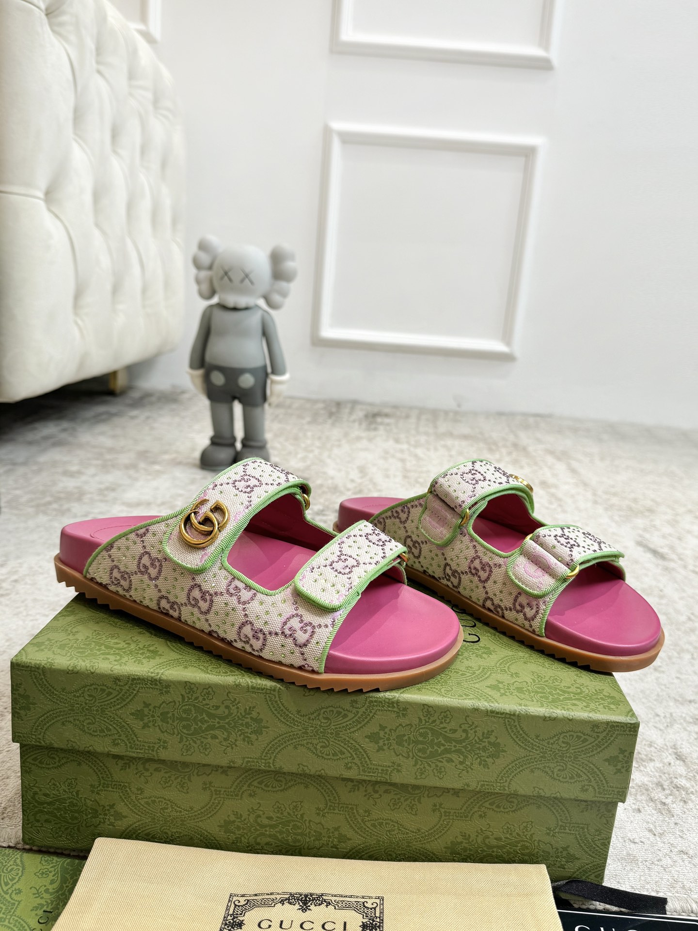 GUCCI Summer New Double G Sandals