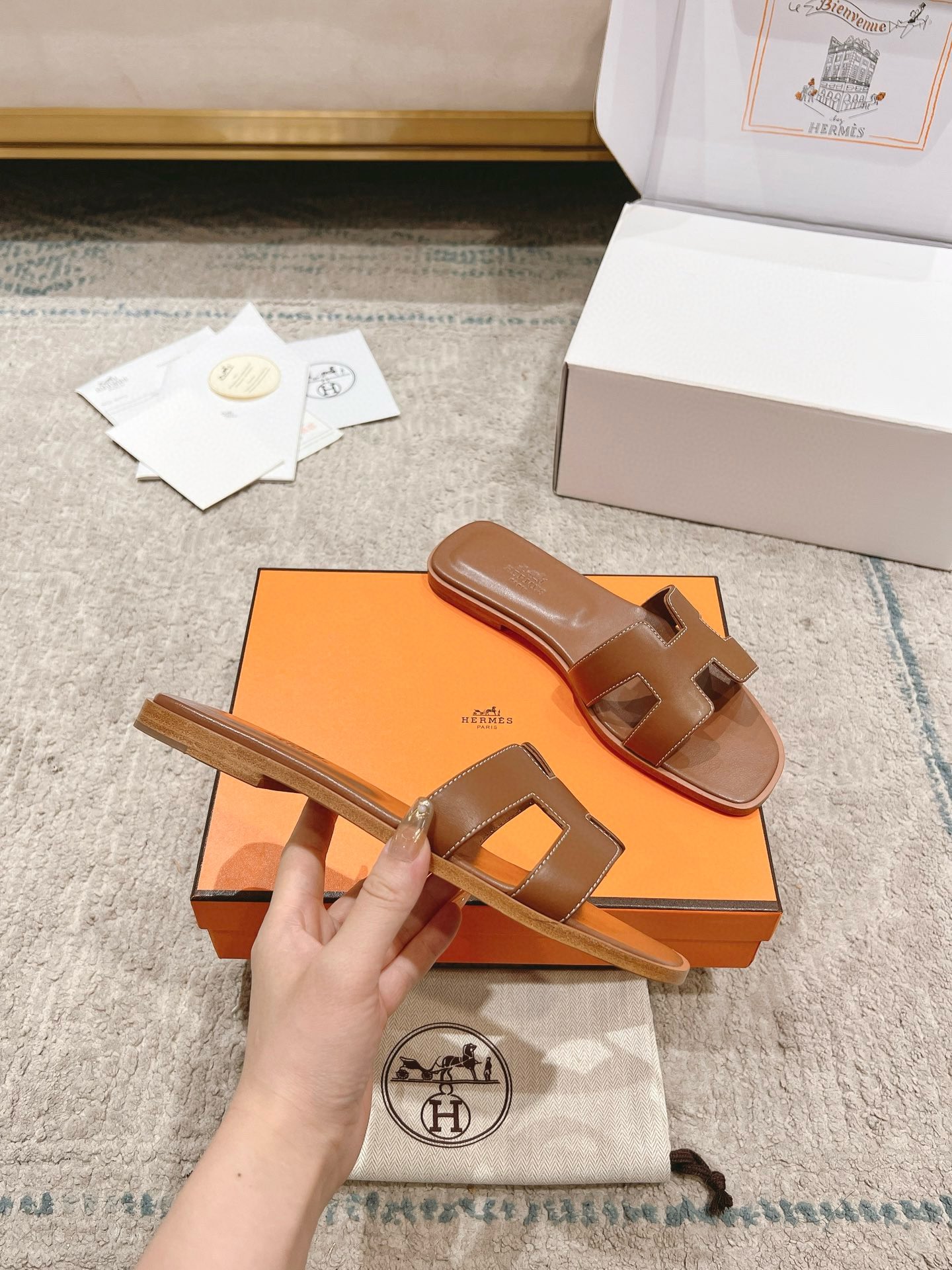 Hermès Classic H Slippers
