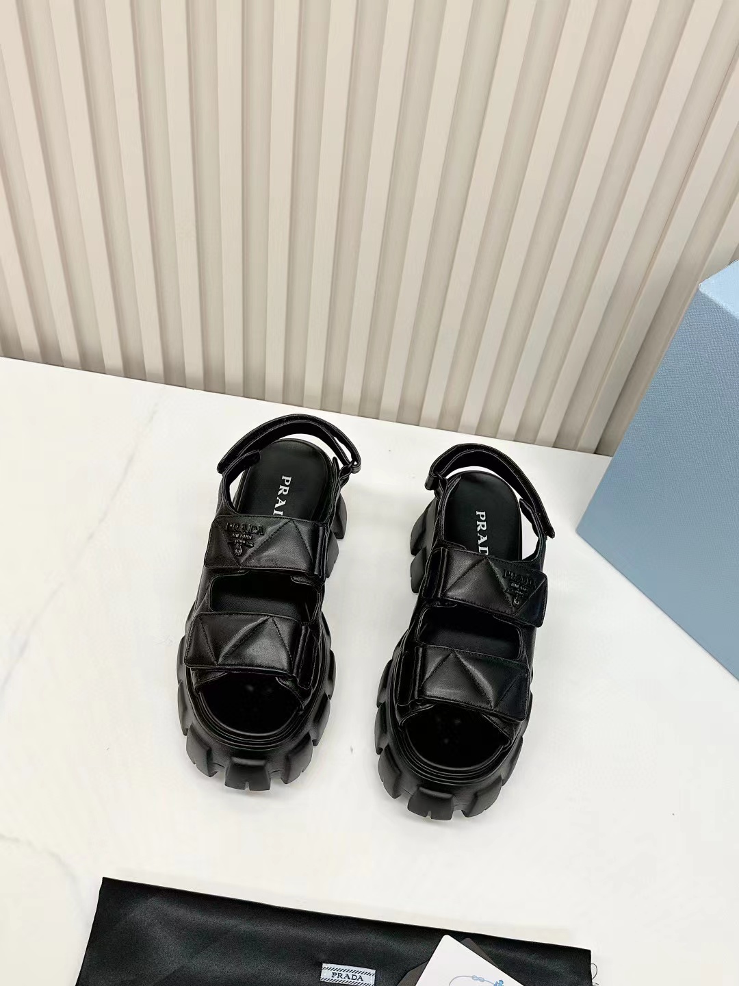 Prada 2024 Summer New Sandals Collection Thick Sole Sandals