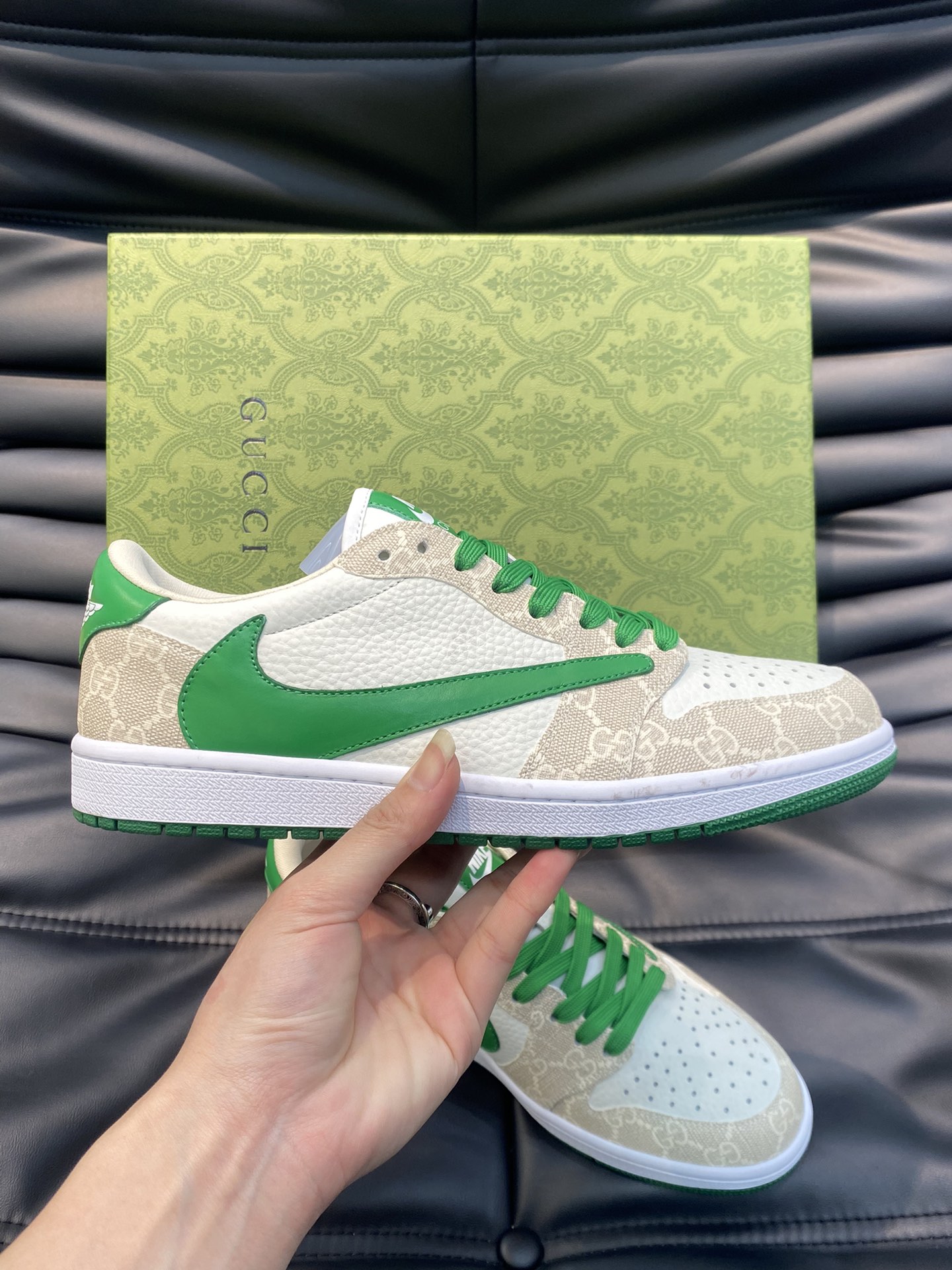 Gucci x nike low-top 🆕 casual sneakers men's shoes