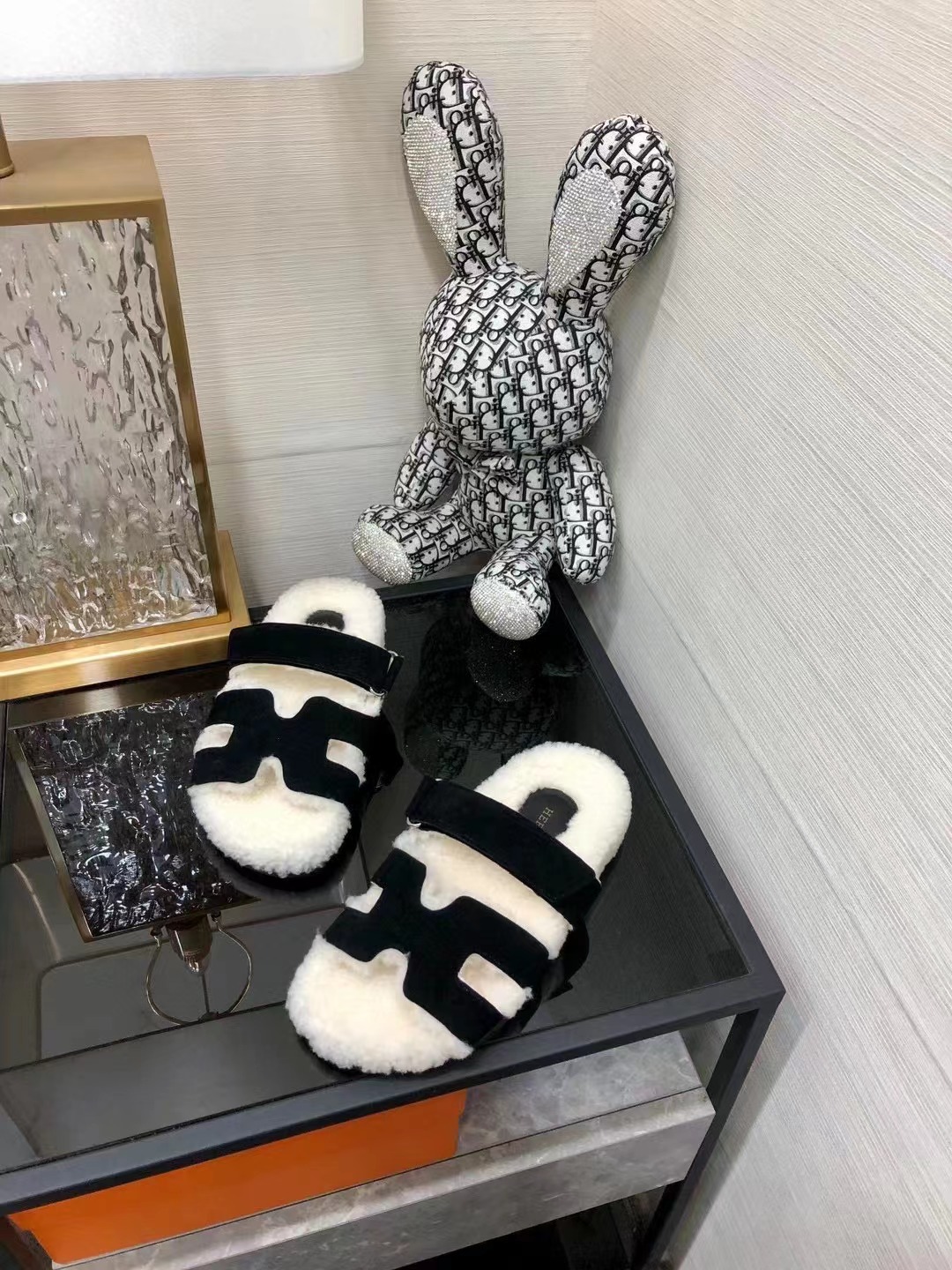 HERMES Chypre FUR Sandals