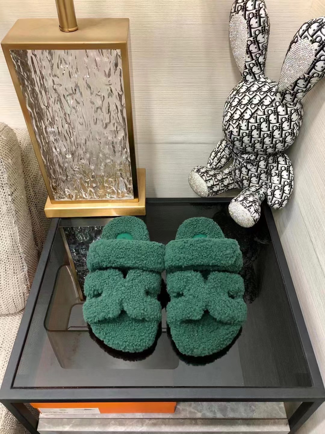 HERMES Chypre FUR Sandals