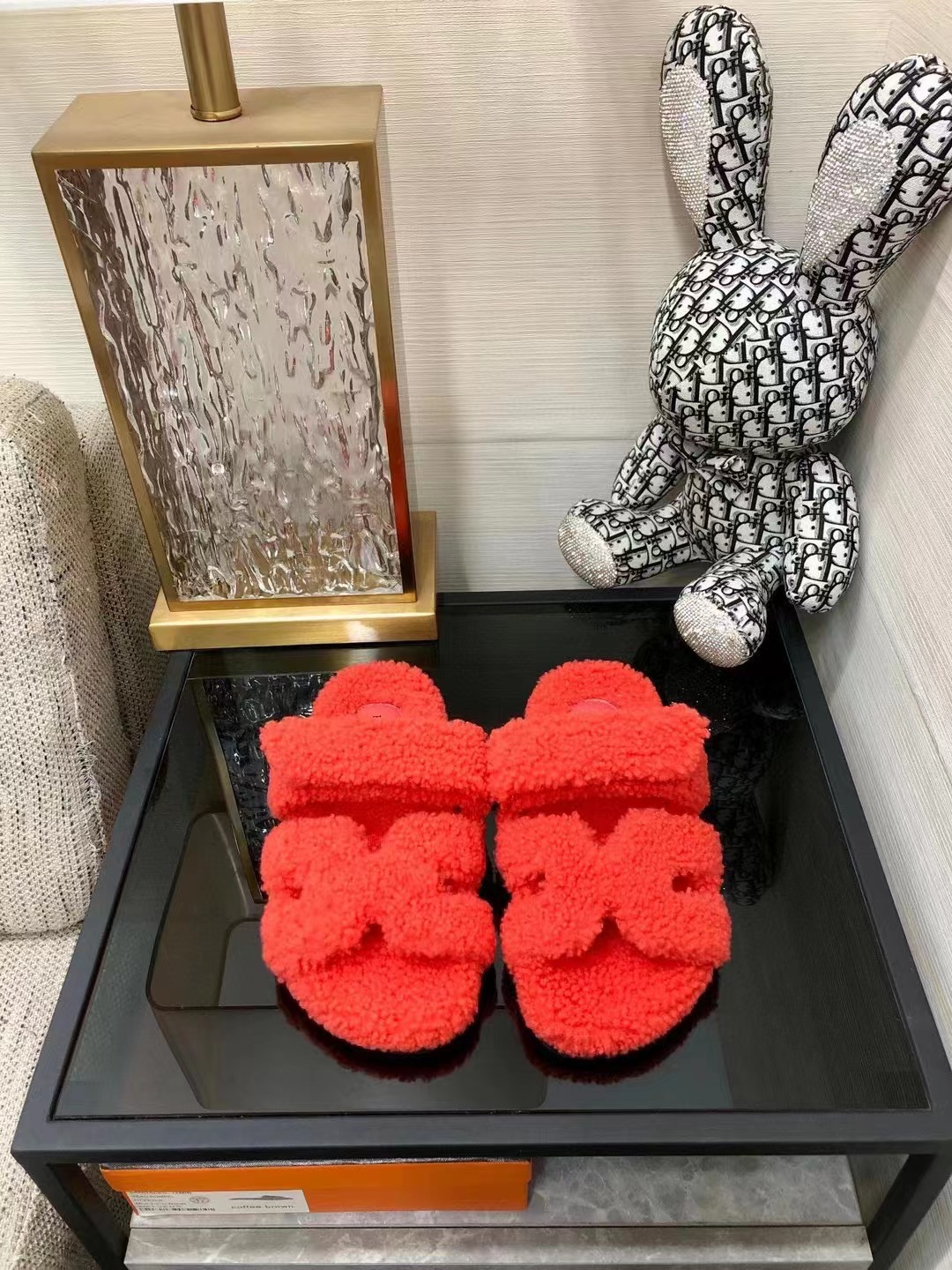 HERMES Chypre FUR Sandals