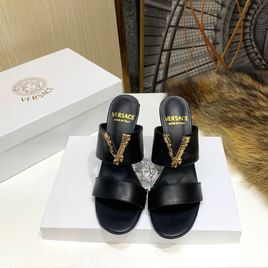 VERSACE ALLOVER HEELS