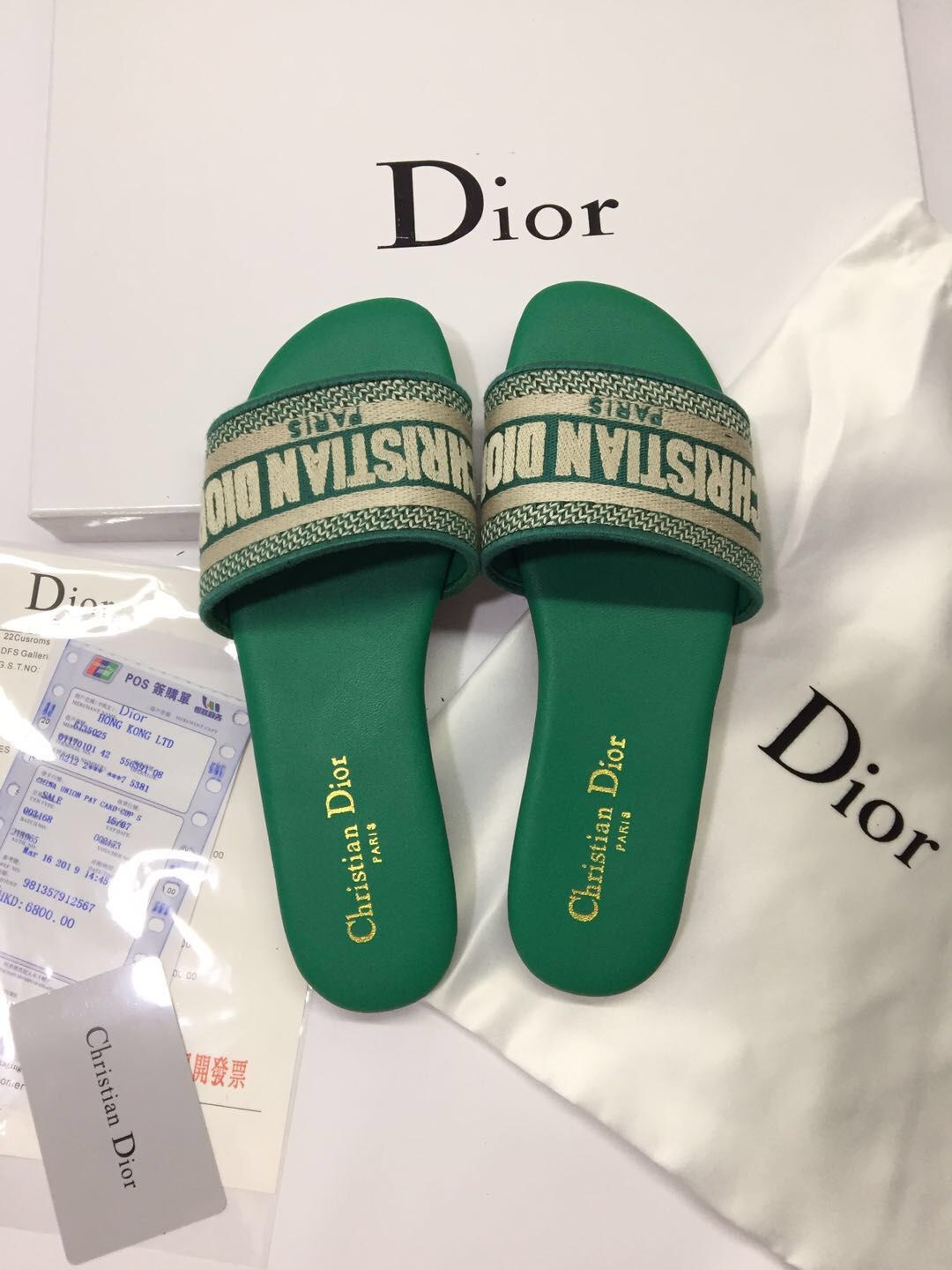 DIOR DWAY Cotton Slides