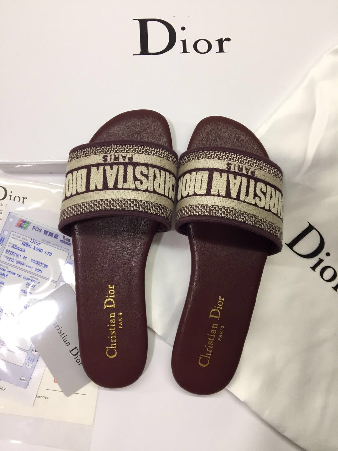 DIOR DWAY Cotton Slides