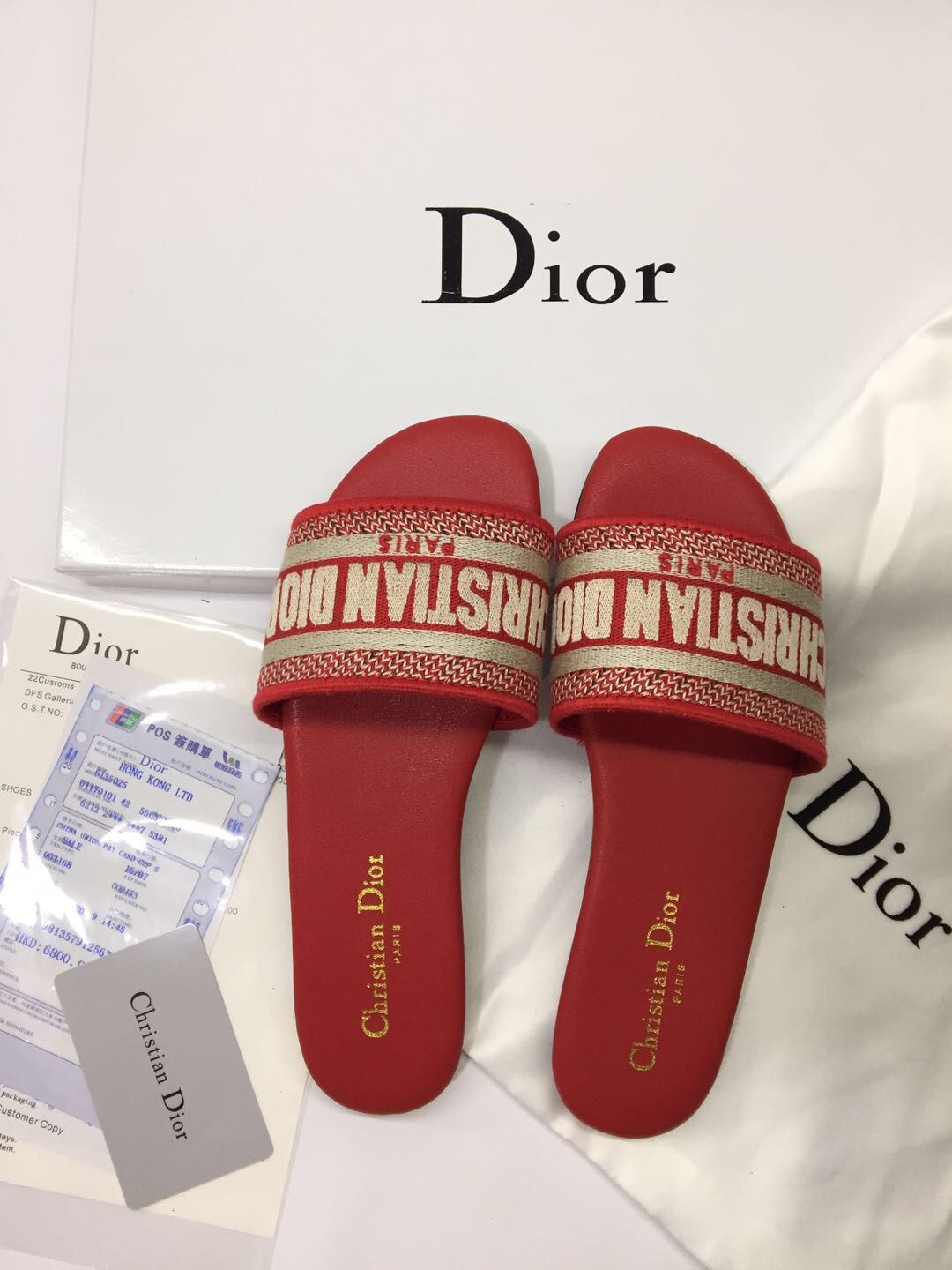 DIOR DWAY Cotton Slides