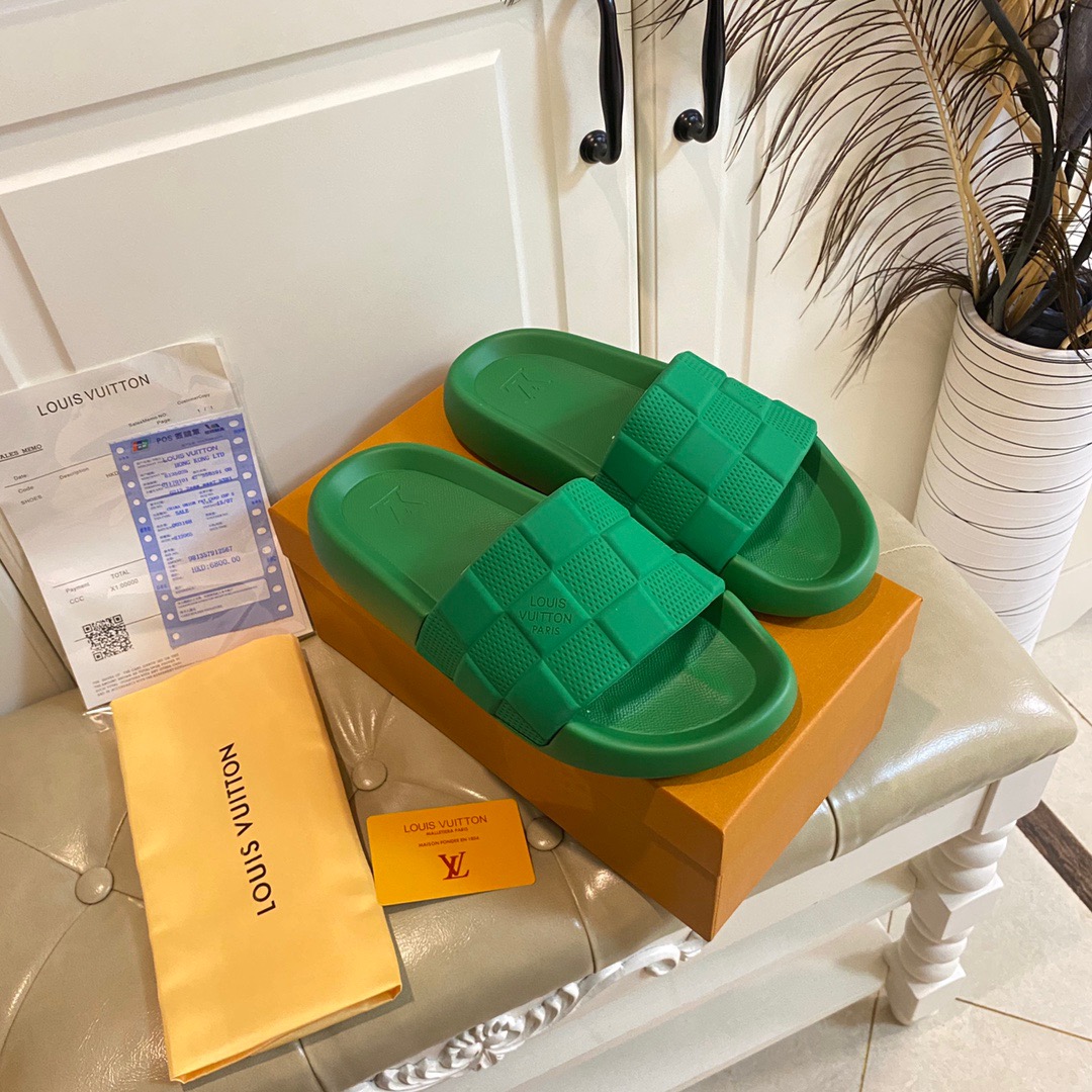 LV Plaid Slippers
