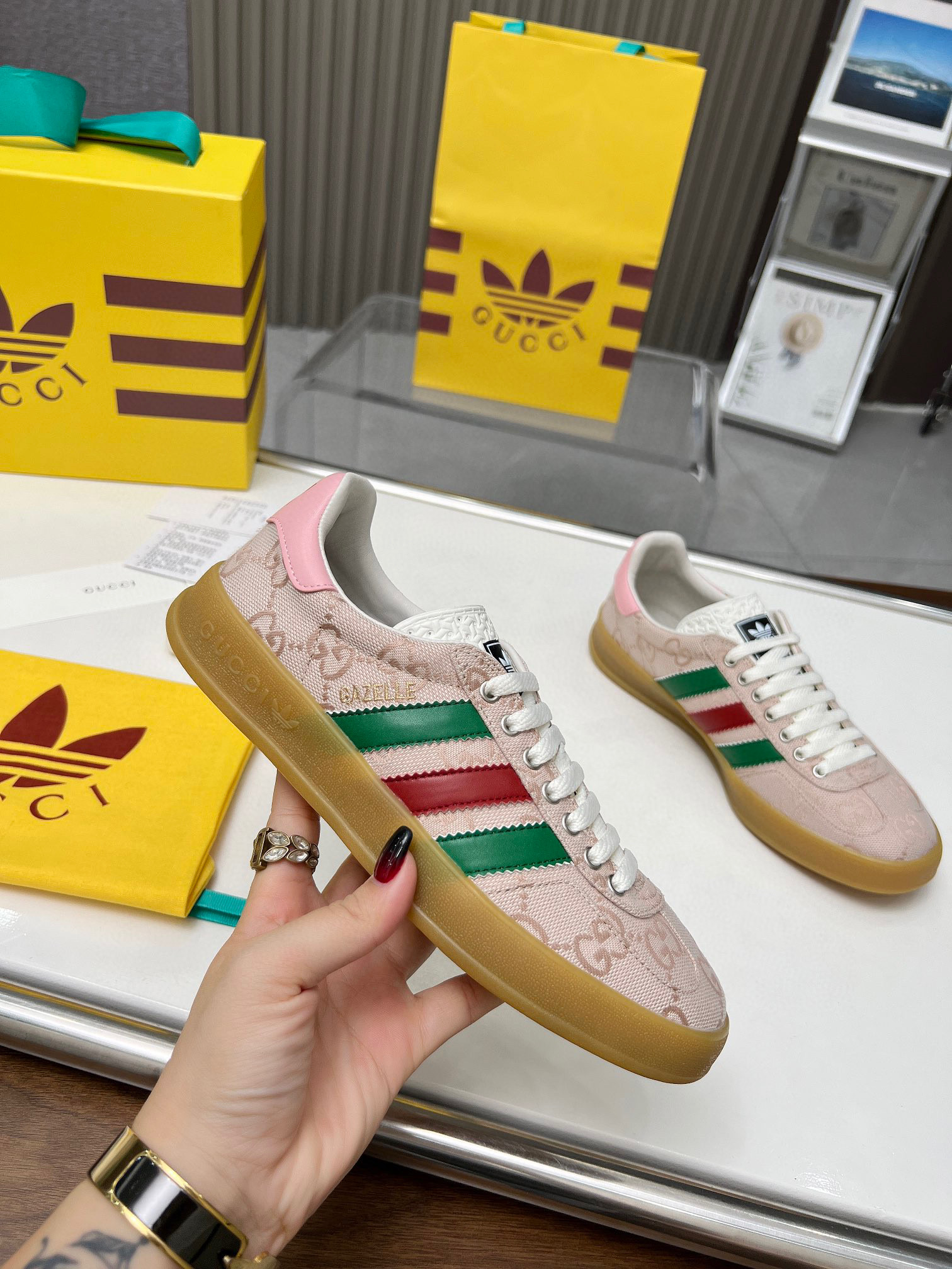GUCCI & ADIDAS GAZELLE SHOES