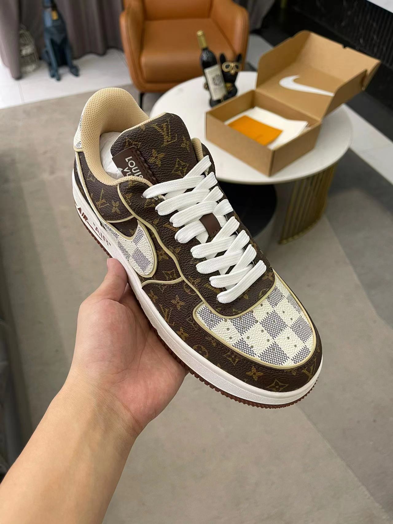 LV co-branded NIKE sneakers