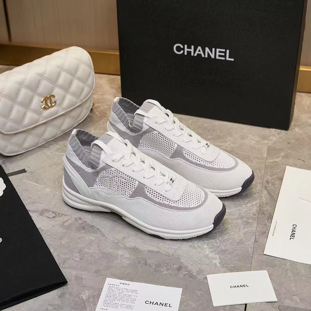 CHANEL Wool Socks Sneakers