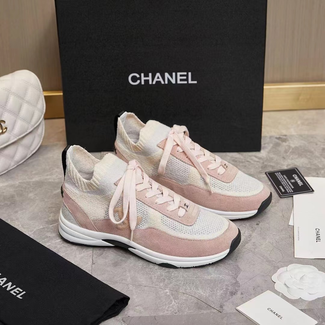 CHANEL Wool Socks Sneakers