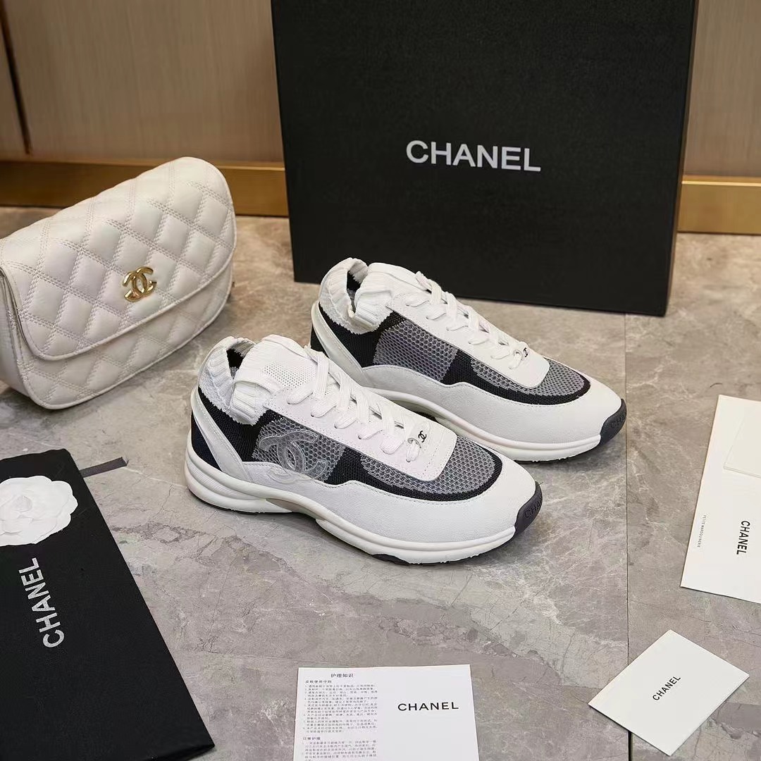 CHANEL Wool Socks Sneakers