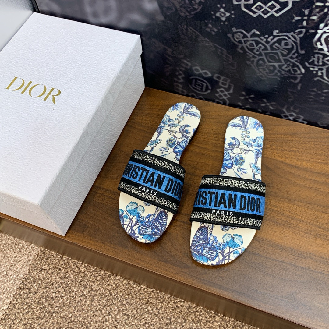 DIOR DWAY Gradient Butterflies Slippers