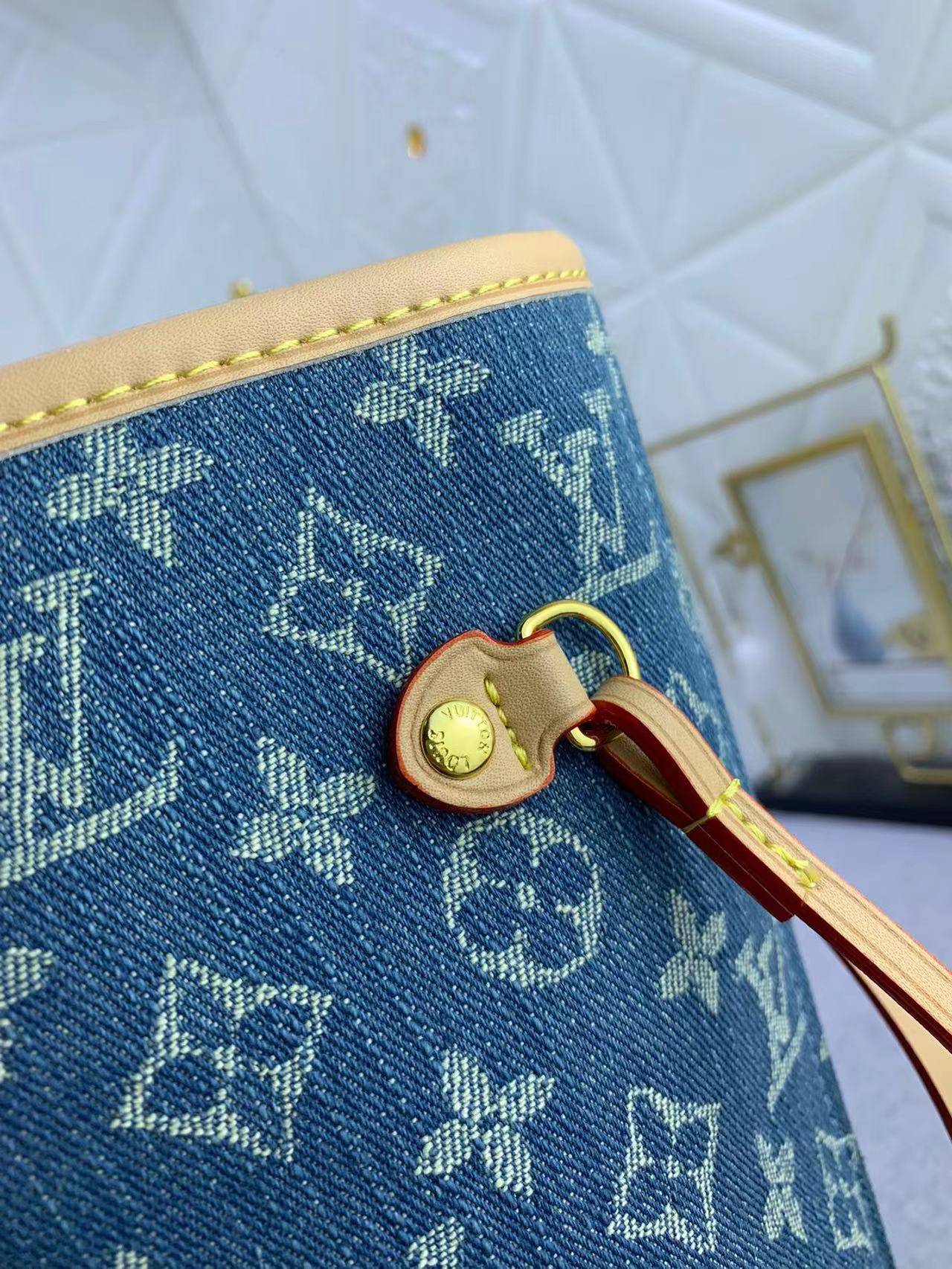 LV NEVERFULL Denim bag