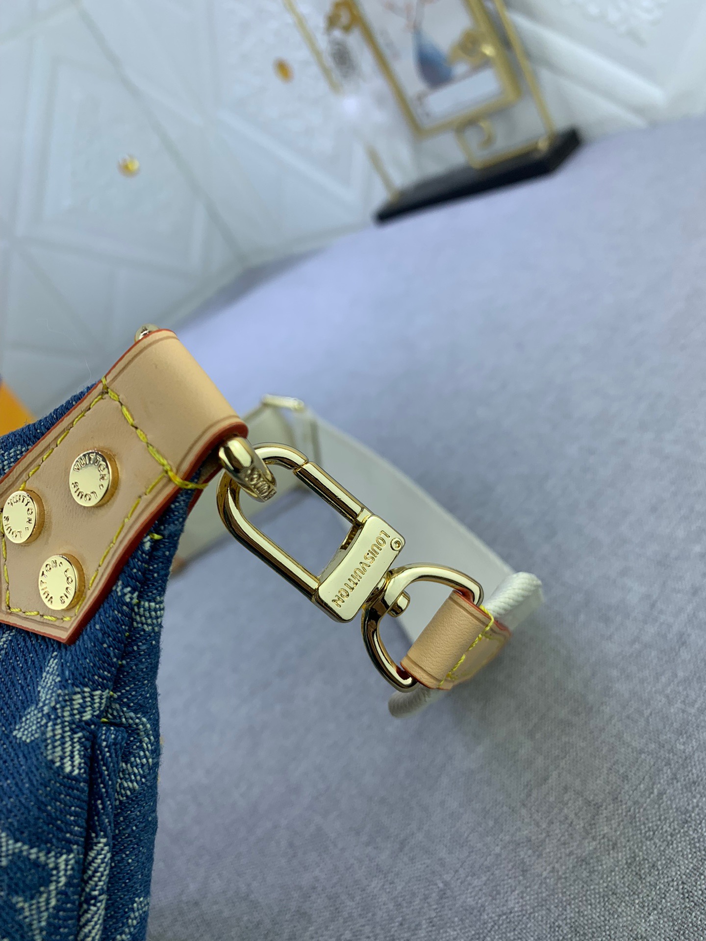 LV DISCOVERY Denim waist pack