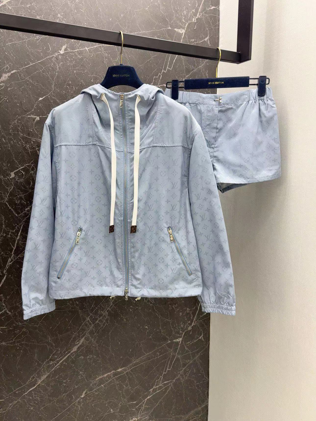 LV Monogram Print Parka