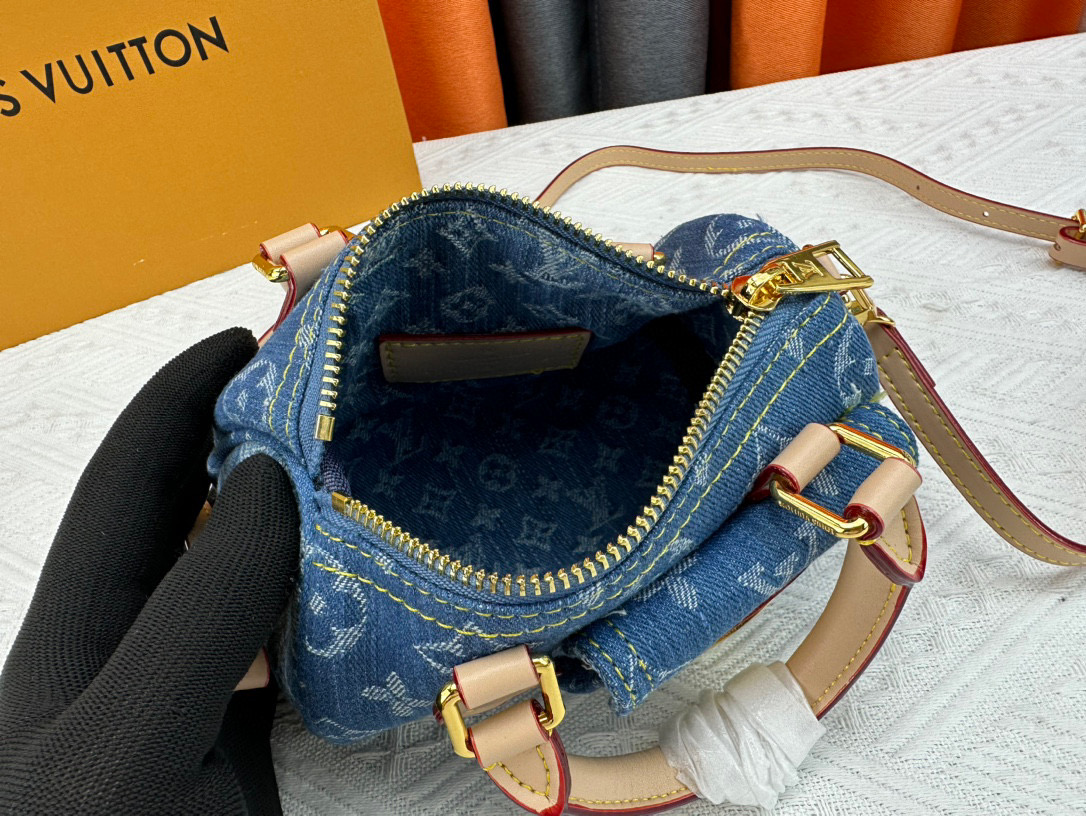 LV Denim Nano Speedy Bag