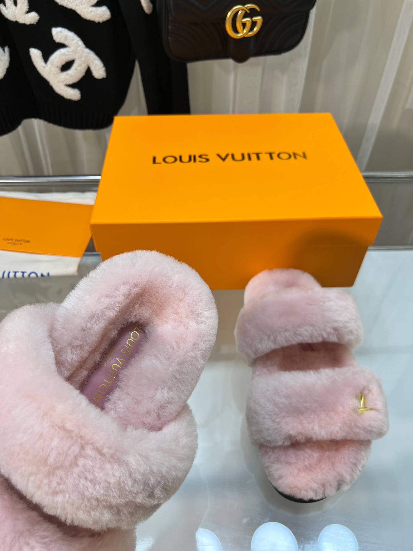 LV Wool slippers