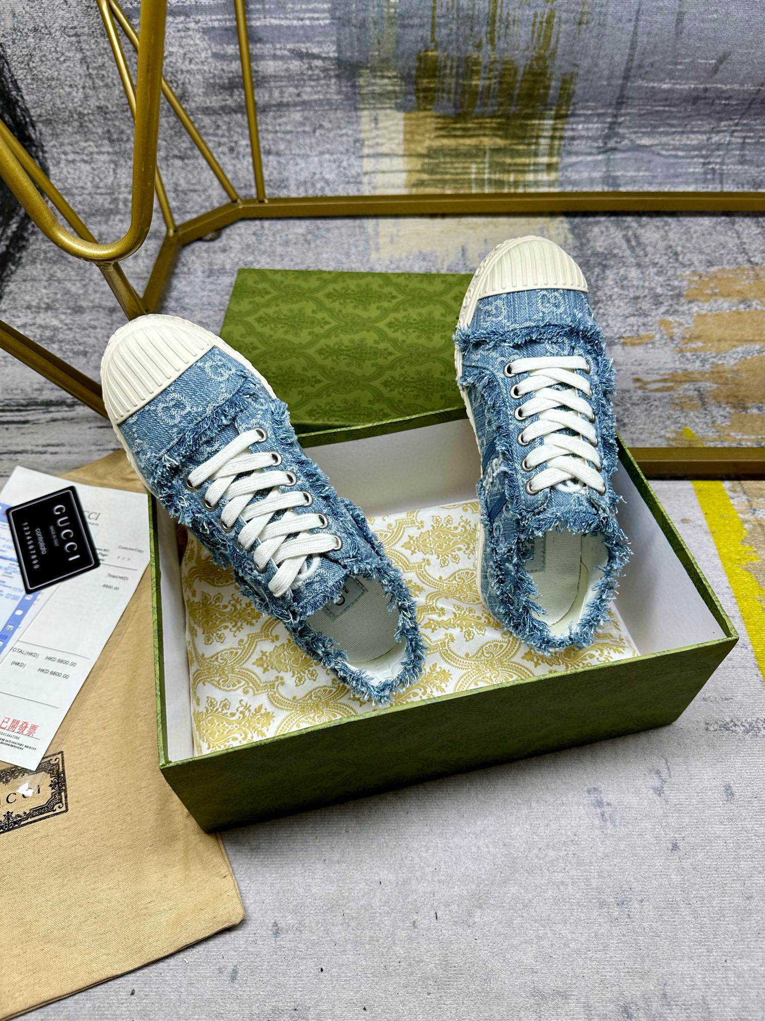GUCCI Denim Sneakers