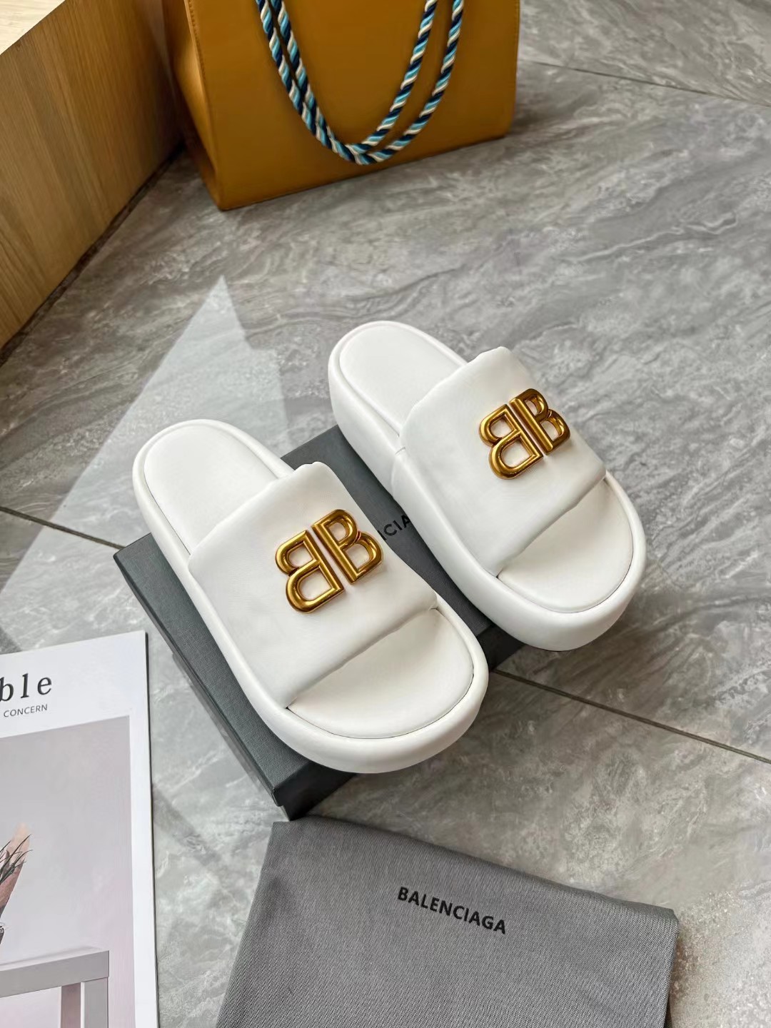 BALENCIAGA Platform Slippers