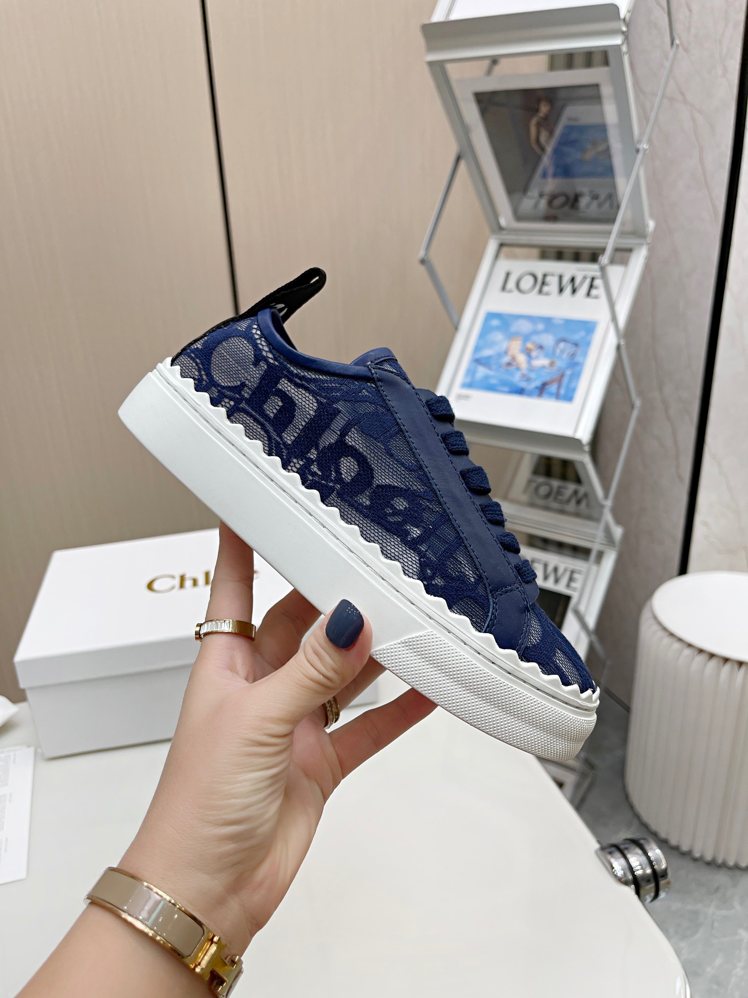 Chloe Lace Sneakers