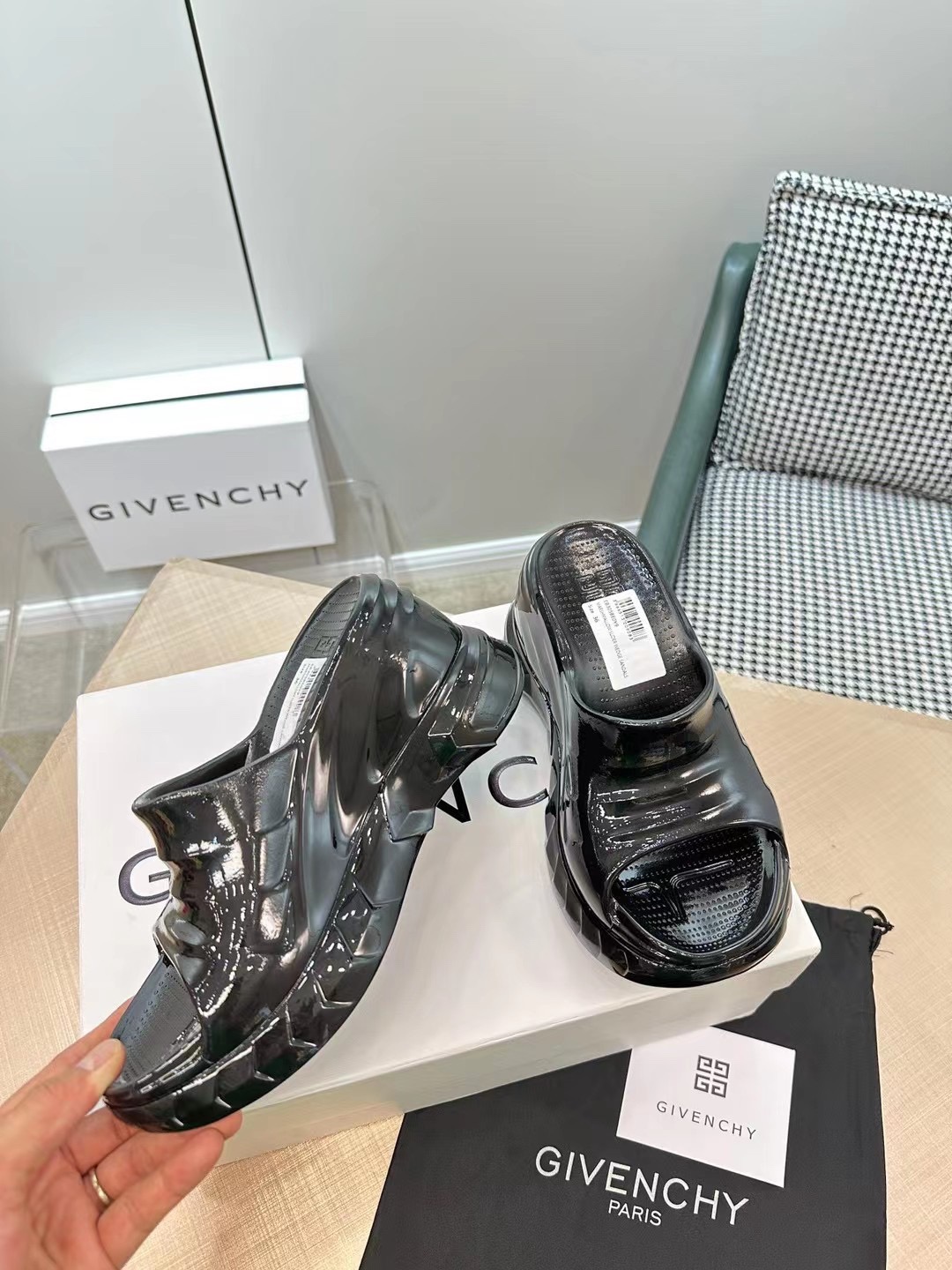 GIVENCHY Marshmallow wedge sandals