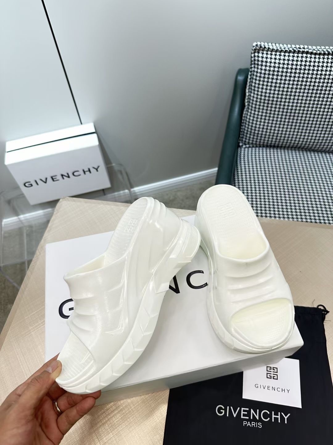 GIVENCHY Marshmallow wedge sandals