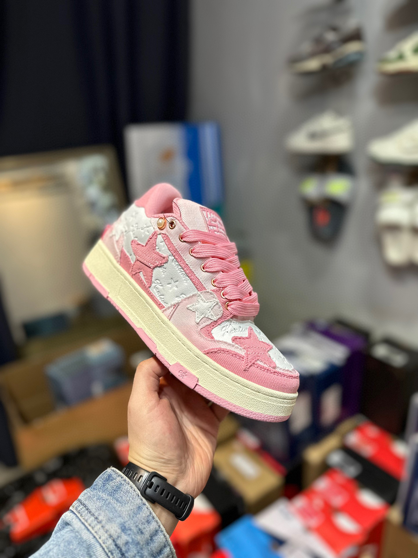 Bape KAALIXTO Retro Jacquard “Lace”Sneakers