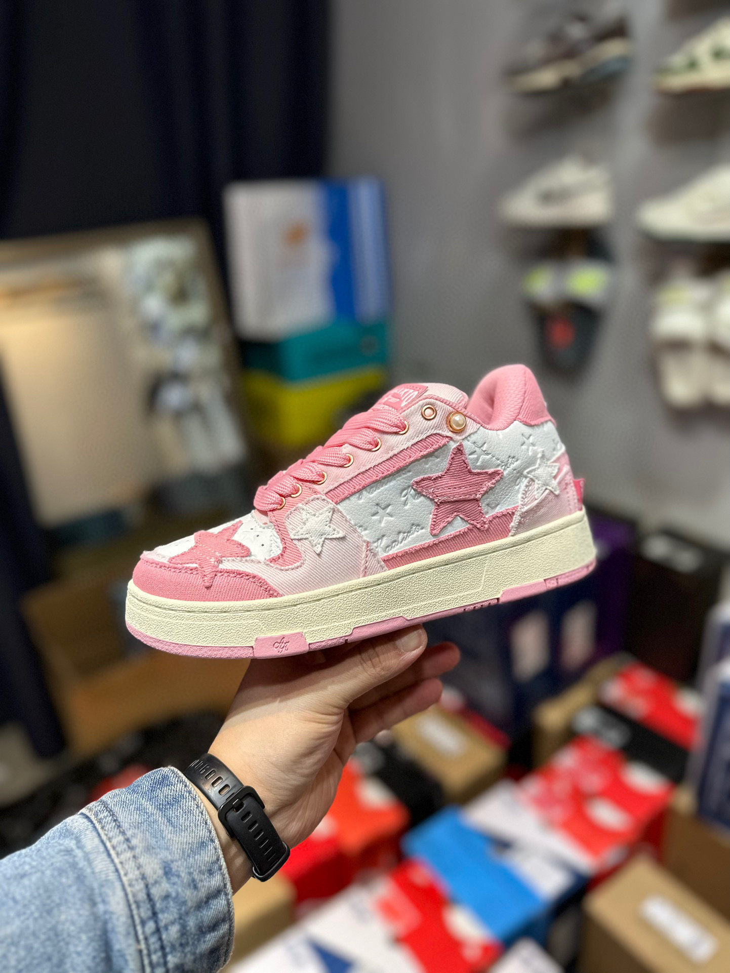 Bape KAALIXTO Retro Jacquard “Lace”Sneakers