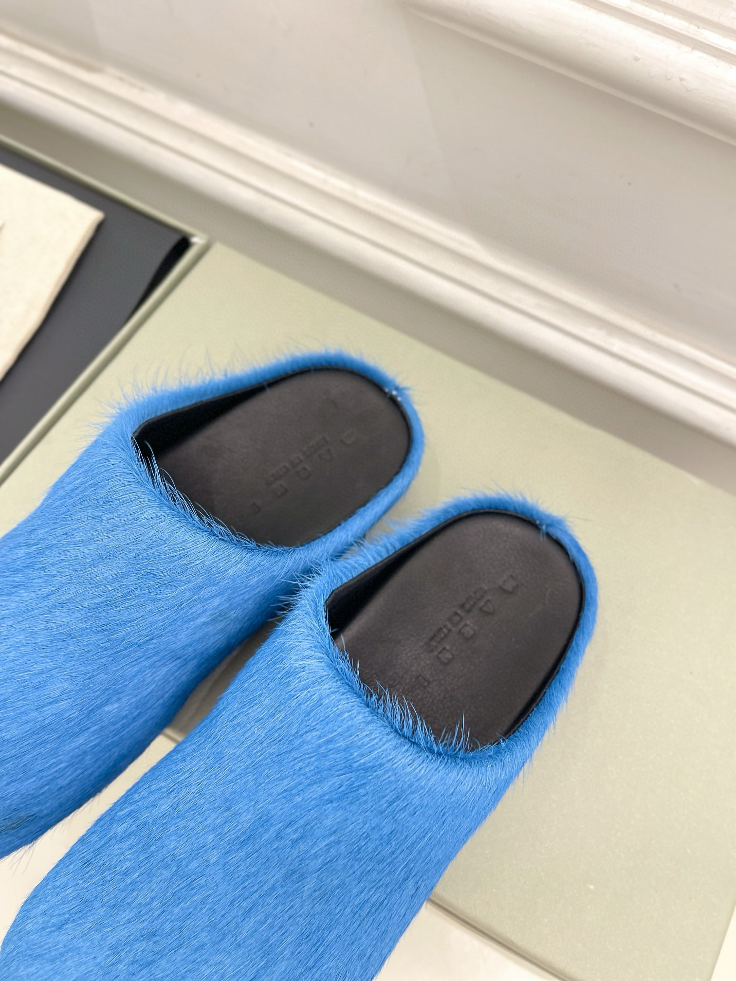 MARNI Horsehair slippers