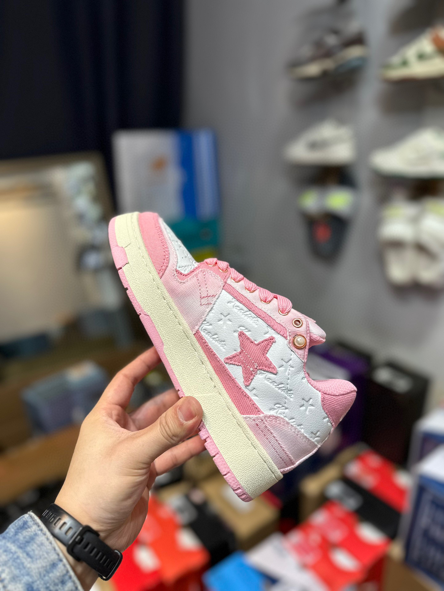 Bape KAALIXTO Retro Jacquard “Lace”Sneakers