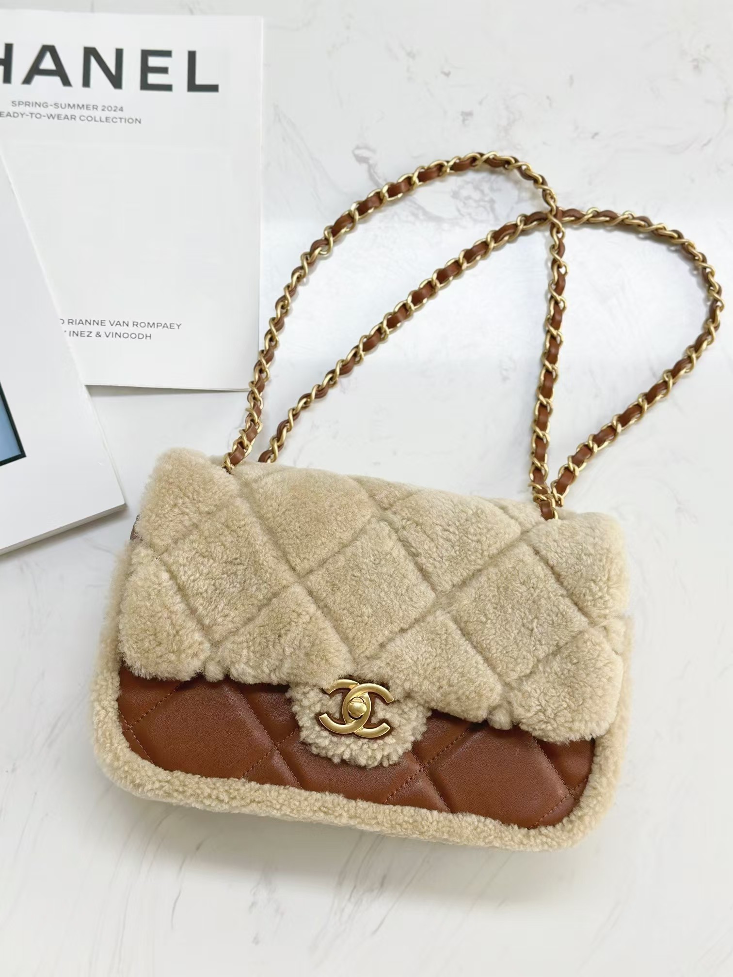 CHANEL Wool Handbag