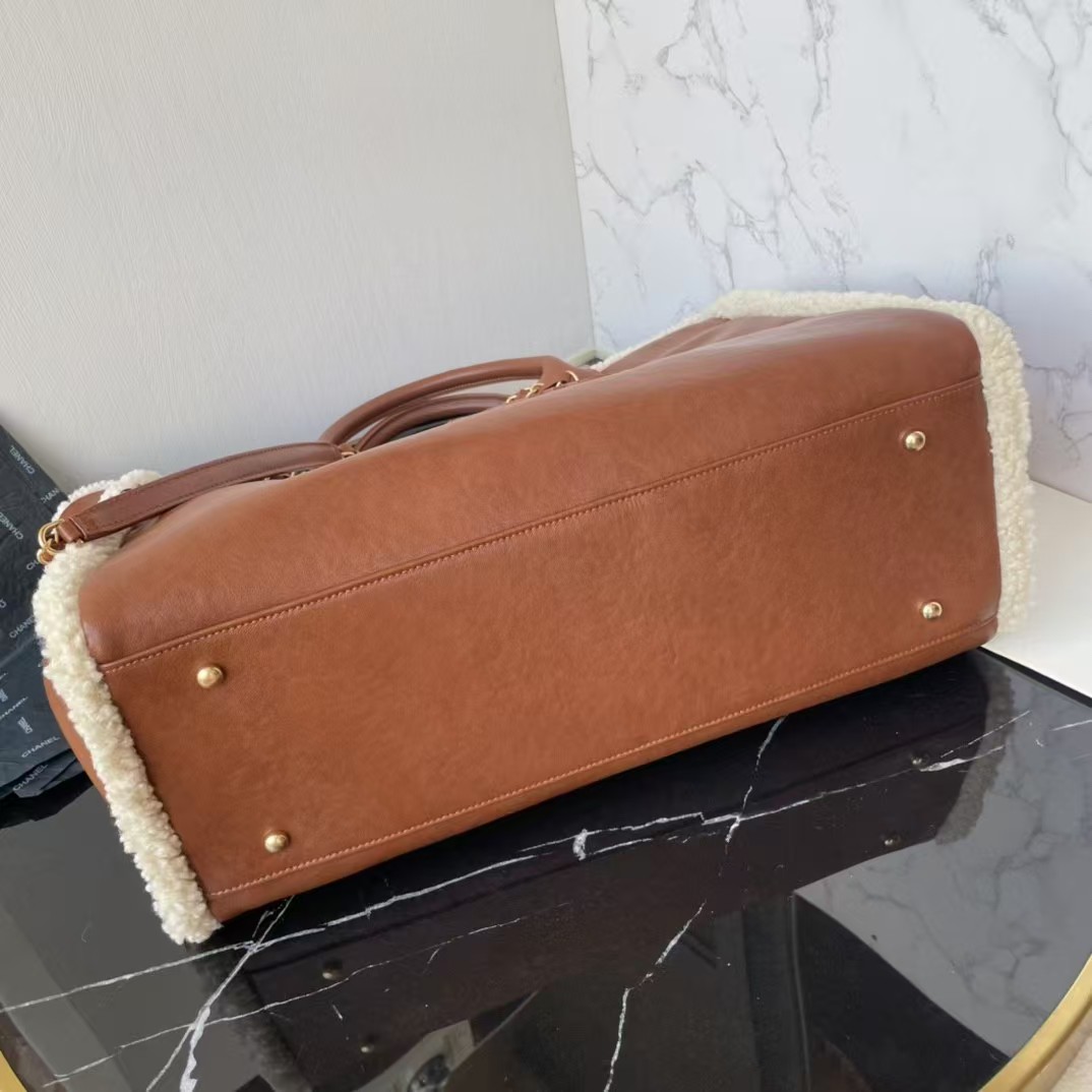 CHANEL Wool Tote Bag