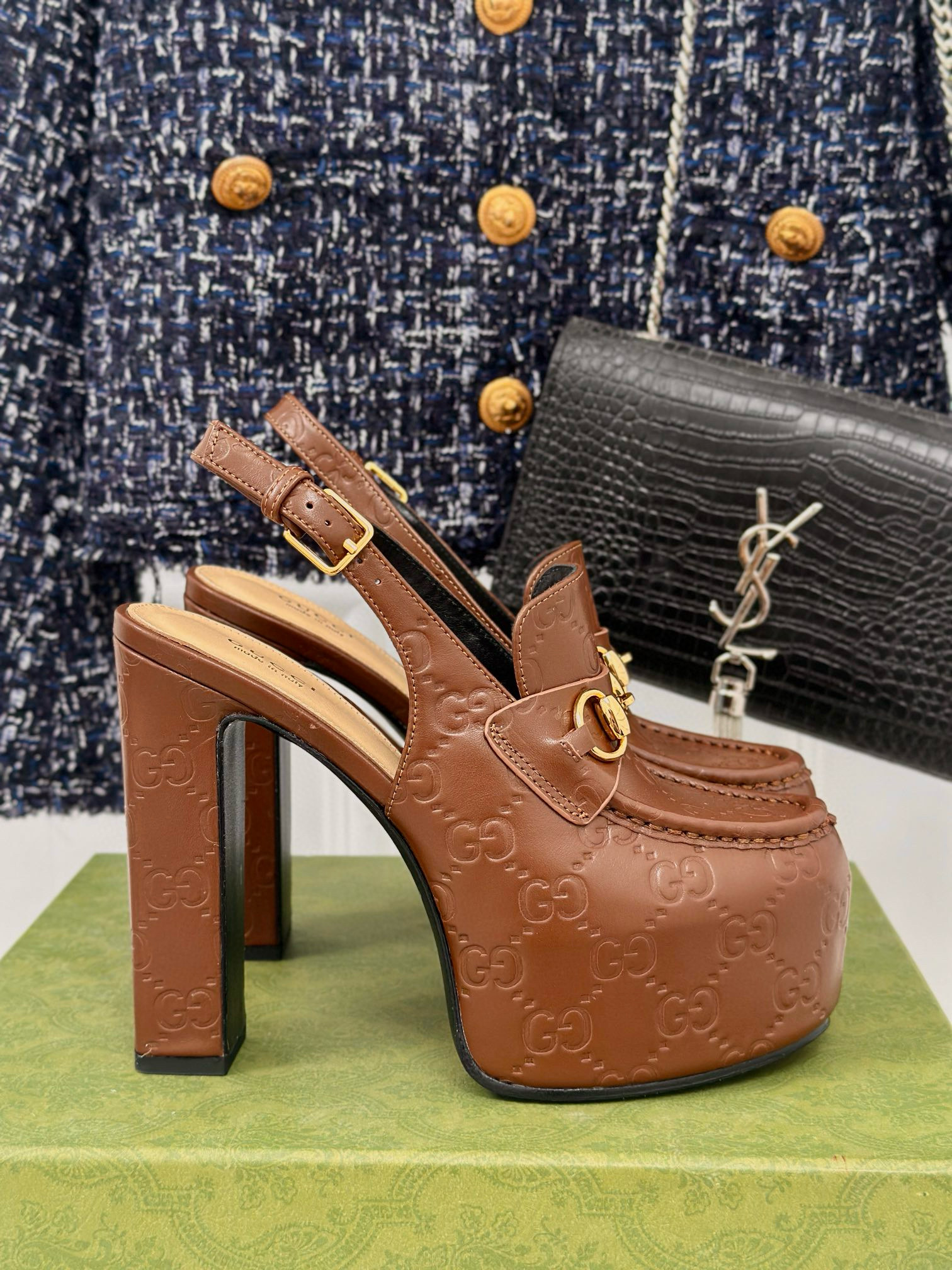 GUCCI Platform high-heeled sandals