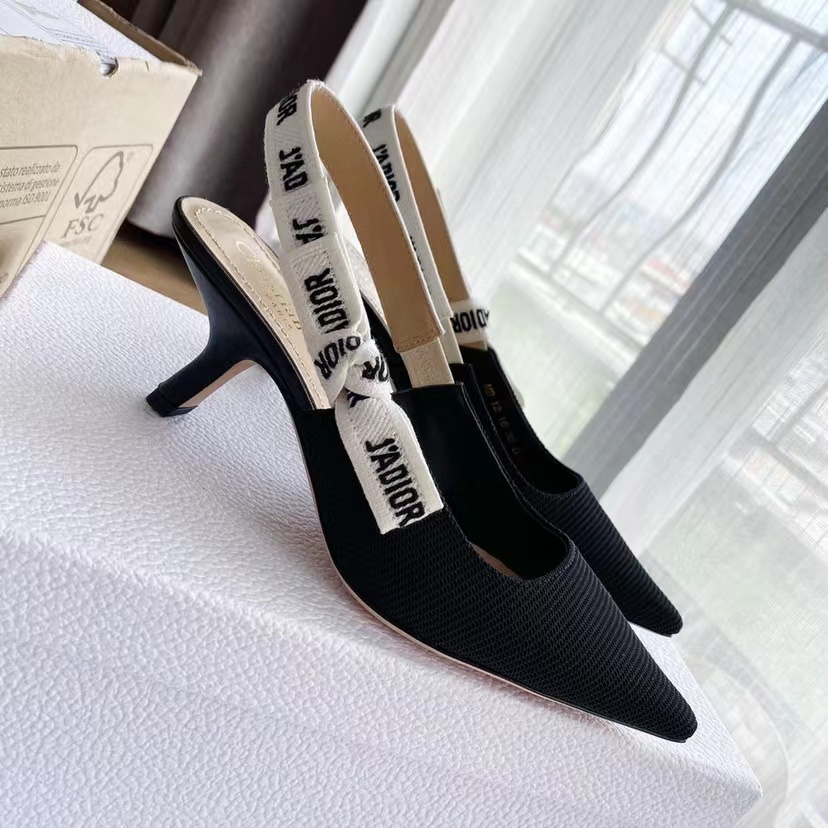 DIOR webbed sling-back sandals
