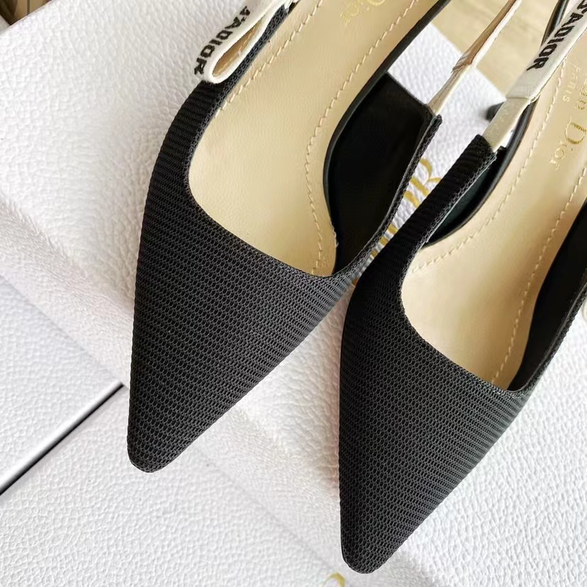 DIOR webbed sling-back sandals